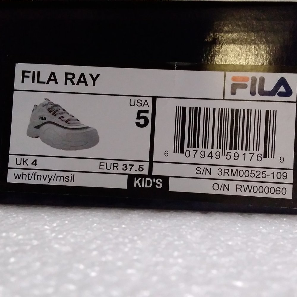 FILA RAY KID´S SHOES SIZE 5 - Picture 11 of 12